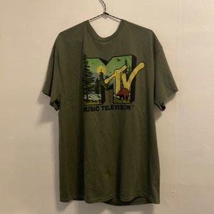 Green MTV Mens T-shirt